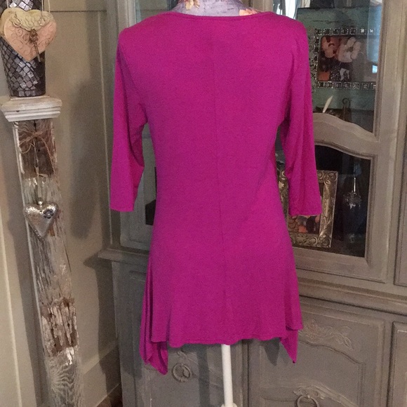Anthony Originals Deep Fuchsia Top sz Small - Picture 4 of 7